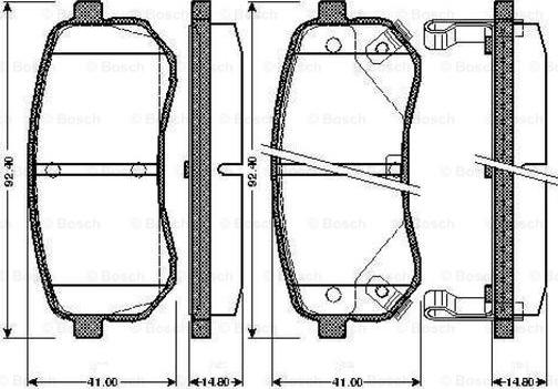 BOSCH 0 986 TB2 893 - Set placute frana,frana disc aaoparts.ro