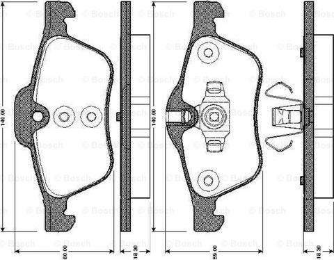 BOSCH 0 986 TB2 840 - Set placute frana,frana disc aaoparts.ro