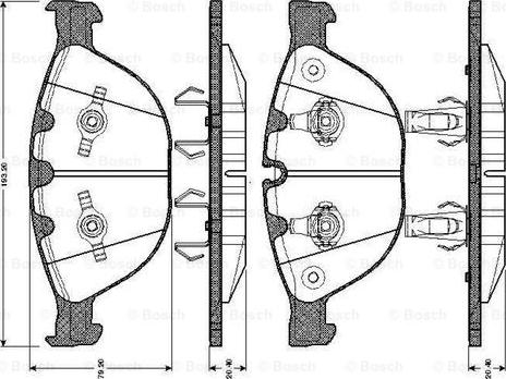 BOSCH 0 986 TB2 847 - Set placute frana,frana disc aaoparts.ro