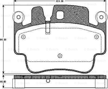 BOSCH 0 986 TB2 854 - Set placute frana,frana disc aaoparts.ro