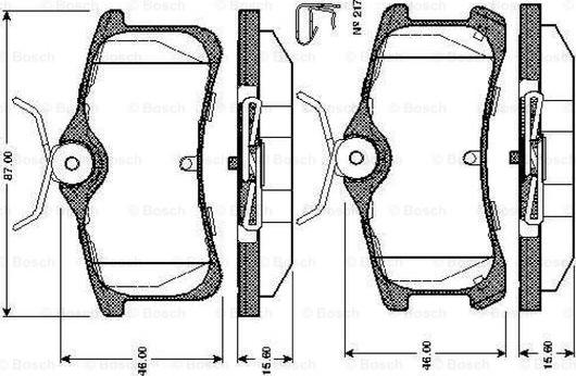 BOSCH 0 986 TB2 865 - Set placute frana,frana disc aaoparts.ro