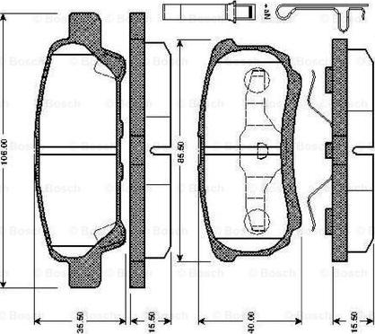 BOSCH 0 986 TB2 866 - Set placute frana,frana disc aaoparts.ro