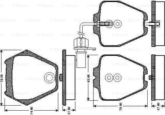 BOSCH 0 986 TB2 808 - Set placute frana,frana disc aaoparts.ro