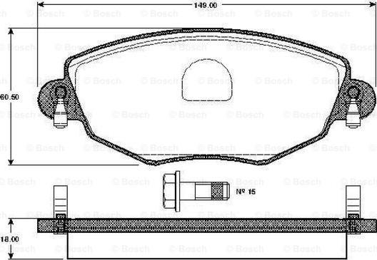 BOSCH 0 986 TB2 819 - Set placute frana,frana disc aaoparts.ro