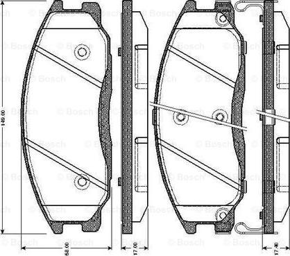 BOSCH 0 986 TB2 815 - Set placute frana,frana disc aaoparts.ro