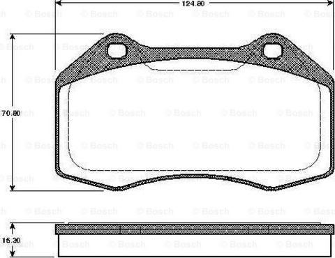 BOSCH 0 986 TB2 885 - Set placute frana,frana disc aaoparts.ro