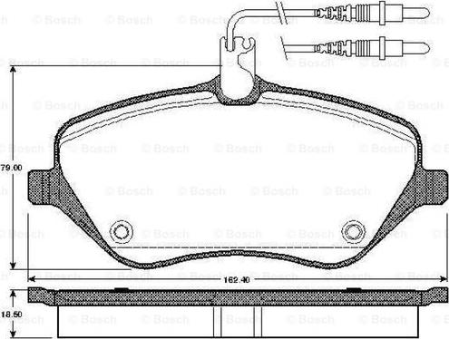 BOSCH 0 986 TB2 880 - Set placute frana,frana disc aaoparts.ro