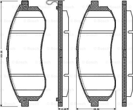 BOSCH 0 986 TB2 888 - Set placute frana,frana disc aaoparts.ro