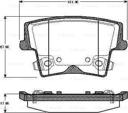 BOSCH 0 986 TB2 887 - Set placute frana,frana disc aaoparts.ro