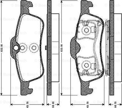 BOSCH 0 986 TB2 838 - Set placute frana,frana disc aaoparts.ro