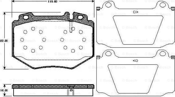 BOSCH 0 986 TB2 871 - Set placute frana,frana disc aaoparts.ro