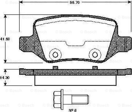 BOSCH 0 986 TB2 391 - Set placute frana,frana disc aaoparts.ro