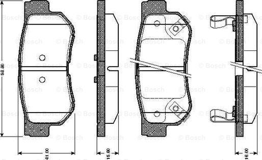 BOSCH 0 986 TB2 369 - Set placute frana,frana disc aaoparts.ro