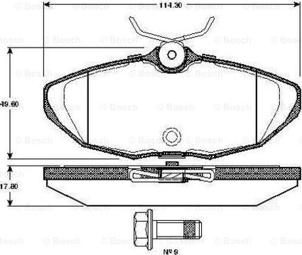 BOSCH 0 986 TB2 363 - Set placute frana,frana disc aaoparts.ro