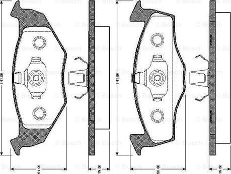 BOSCH 0 986 TB2 300 - Set placute frana,frana disc aaoparts.ro