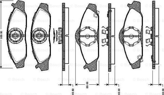 BOSCH 0 986 TB2 307 - Set placute frana,frana disc aaoparts.ro