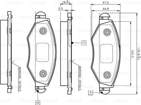 BOSCH 0 986 TB2 316 - Set placute frana,frana disc aaoparts.ro