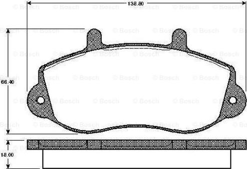 BOSCH 0 986 TB2 333 - Set placute frana,frana disc aaoparts.ro