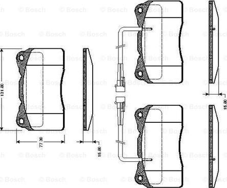 BOSCH 0 986 TB2 329 - Set placute frana,frana disc aaoparts.ro