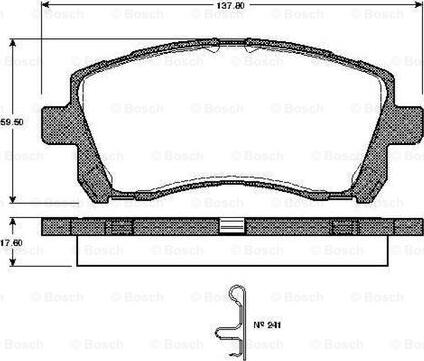 BOSCH 0 986 TB2 327 - Set placute frana,frana disc aaoparts.ro