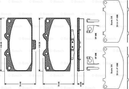 BOSCH 0 986 TB2 294 - Set placute frana,frana disc aaoparts.ro