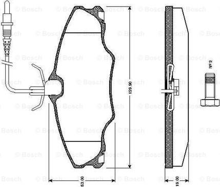 BOSCH 0 986 TB2 296 - Set placute frana,frana disc aaoparts.ro