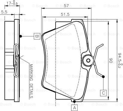 BOSCH 0 986 TB2 290 - Set placute frana,frana disc aaoparts.ro