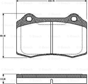 BOSCH 0 986 TB2 244 - Set placute frana,frana disc aaoparts.ro