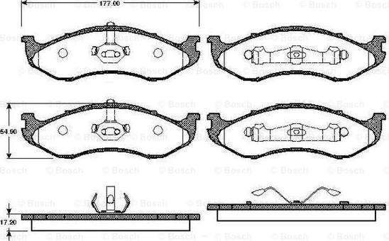 BOSCH 0 986 TB2 254 - Set placute frana,frana disc aaoparts.ro