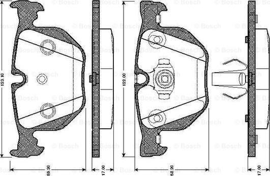 BOSCH 0 986 TB2 206 - Set placute frana,frana disc aaoparts.ro