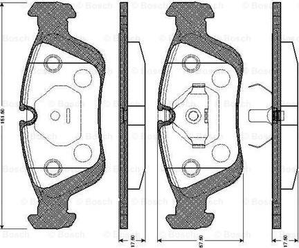 BOSCH 0 986 TB2 208 - Set placute frana,frana disc aaoparts.ro