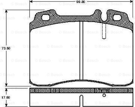 BOSCH 0 986 TB2 203 - Set placute frana,frana disc aaoparts.ro