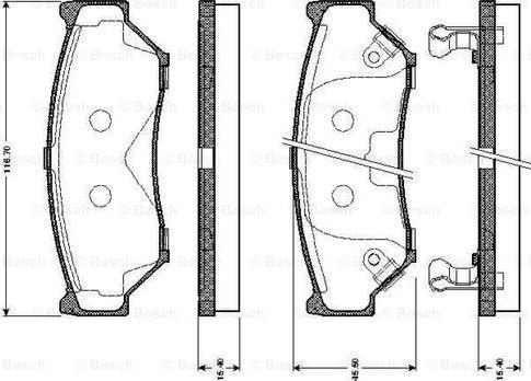 BOSCH 0 986 TB2 211 - Set placute frana,frana disc aaoparts.ro