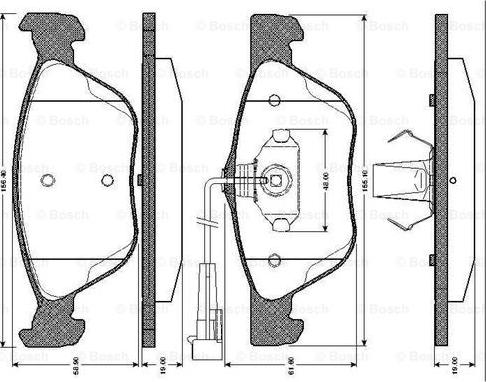 BOSCH 0 986 TB2 286 - Set placute frana,frana disc aaoparts.ro