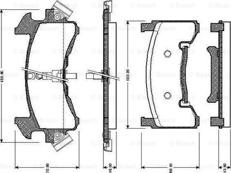 BOSCH 0 986 TB2 270 - Set placute frana,frana disc aaoparts.ro