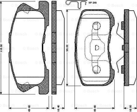 BOSCH 0 986 TB2 794 - Set placute frana,frana disc aaoparts.ro