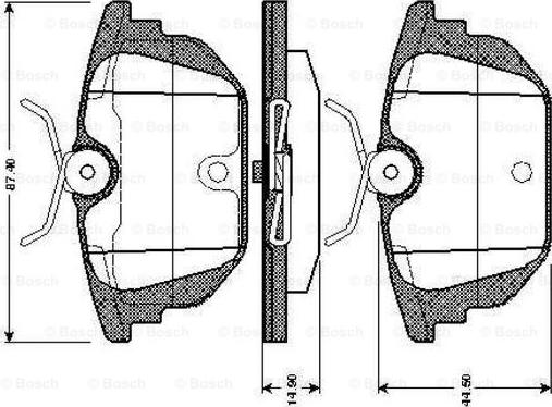 BOSCH 0 986 TB2 780 - Set placute frana,frana disc aaoparts.ro