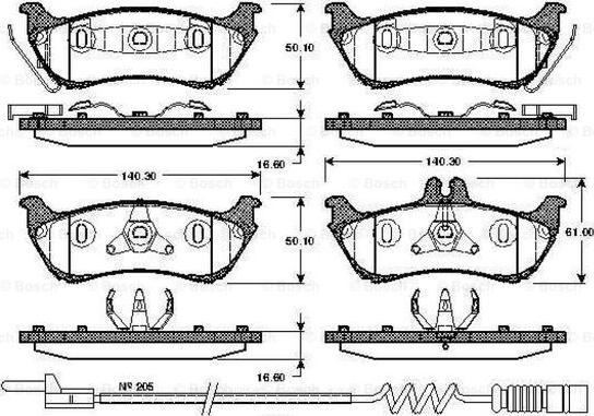 BOSCH 0 986 TB2 783 - Set placute frana,frana disc aaoparts.ro