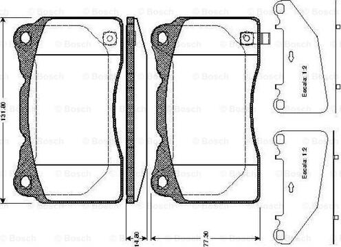 BOSCH 0 986 TB2 773 - Set placute frana,frana disc aaoparts.ro