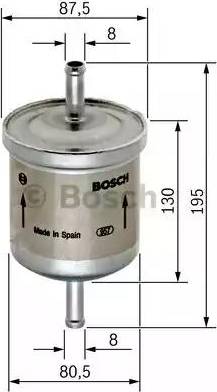 BOSCH 0 450 905 195 - Filtru combustibil aaoparts.ro