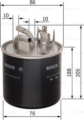 BOSCH 0 450 906 459 - Filtru combustibil aaoparts.ro