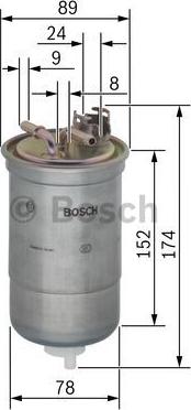 BOSCH 0 450 906 322 - Filtru combustibil aaoparts.ro