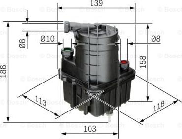 BOSCH 0 450 907 015 - Filtru combustibil aaoparts.ro