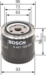 BOSCH 0 451 103 004 - Filtru ulei aaoparts.ro