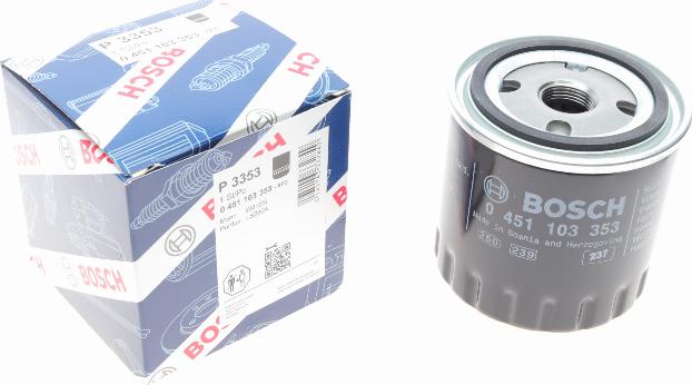 BOSCH 0 451 103 353 - Filtru ulei aaoparts.ro