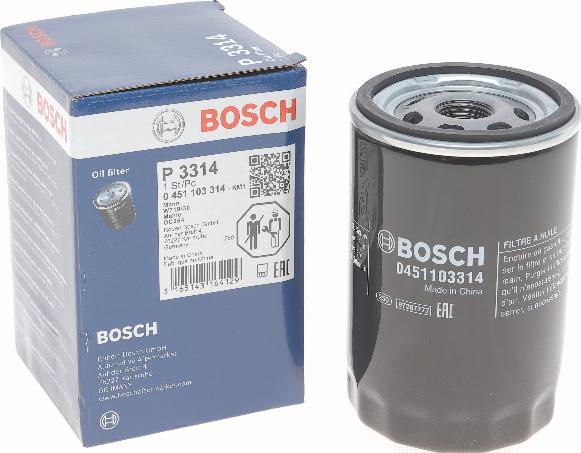 BOSCH 0 451 103 314 - Filtru ulei aaoparts.ro