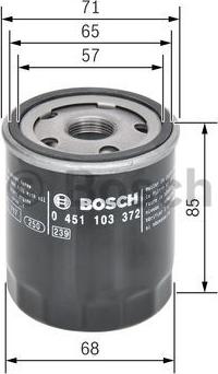 BOSCH 0 451 103 372 - Filtru ulei aaoparts.ro