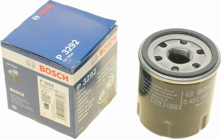 BOSCH 0 451 103 292 - Filtru ulei aaoparts.ro