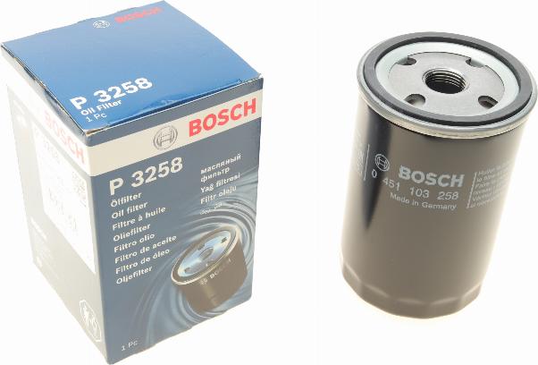 BOSCH 0 451 103 258 - Filtru ulei aaoparts.ro