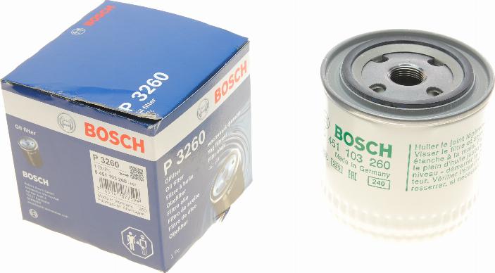 BOSCH 0 451 103 260 - Filtru ulei aaoparts.ro